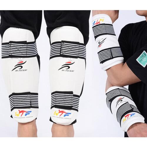 Taekwondo Karate Body Protector Forearm Shank Guard Kickboxing Sports Training Equipment for Kids Adult WTF Approve Self-defense