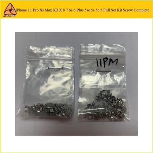 10Pcs Full Set Kit Screw Complete Repair Replacement Parts for iPhone 11 Pro Xs Max XR X 8 7 6s 6 Plus 5se 5s 5c 5g