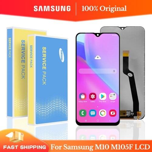 100% Original 6.2'' LCD for SAMSUNG Galaxy M10 2019 Display SM-M105 M105F M105G/DS lcd Touch Screen Digitizer Assembly