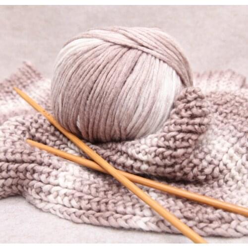 140g/ Ball DIY Knitting Crafts Gradient Color Printing Crochet Wool Yarn for Shawl Children Hat Scarf Gloves Sweater Knit Yarn