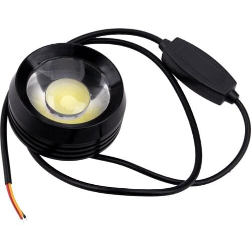 18W Car Truck DRL Daytime Running Driving Light Fog Lamp Round Angel Eyes Halo White COB Aluminum Alloy