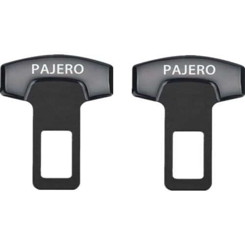 2PCS Car Belt Buckles Car Seat Safty Belt Alarm Canceler Stopper for Mitsubishi Pajero 2 3 4 Accessories Car Styling