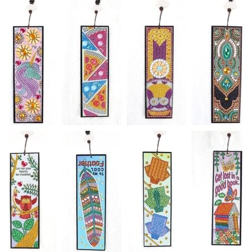 5D Diamond Painting Bookmark DIY Special Shape Drill Diamond Mosaic Embroidery Kids Adult Handmade Art Book Mark Crafts Gift