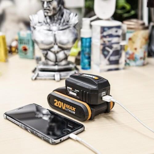20V Charging Treasure WA4009 Battery USB Charging Set 8000 MA Charging Treasure Portable Power Source Electrical Cn(origin)