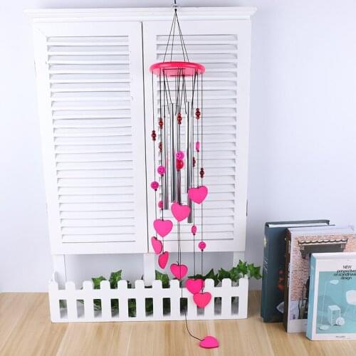 Antique Resonant 5 Tubes Love Angel Wind Chime Bells Hanging Living Bed Home Decor Gift Car Outdoor Yard Garden Deco Wind Chimes