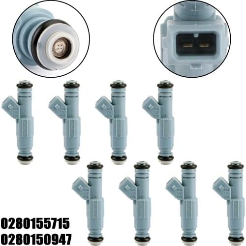 Artudatech 0280150965 M-9593-LU24A 8pcs 24lb Fuel Injectors For Ford F250 F350 7.5L 0280155715 M02A24X803 0280150947
