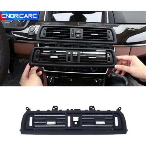 Car Styling Central Air Conditioner Vent Frame Decoration For BMW F10 F18 5 Series 2010-2017 Black Replacement Accessories