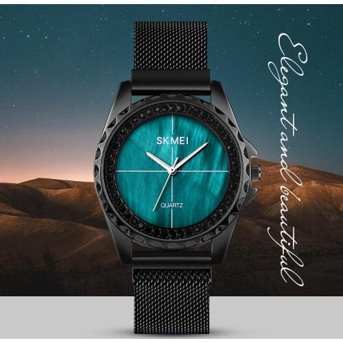 SKMEI Luxury Quartz Watch Ladies Business Fashion Girls Wristwatch Waterproof Simple Alloy Womens Watches Relogio Feminino