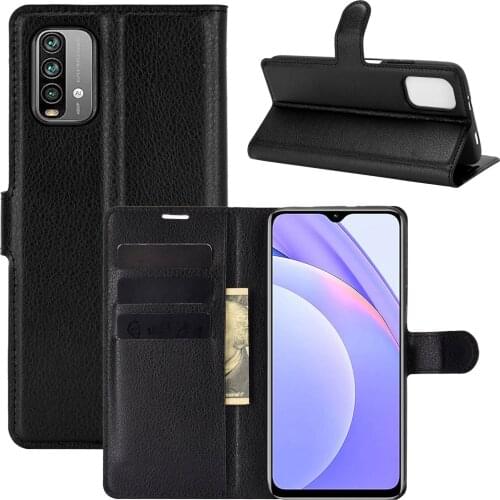 Book Style PU Leather Case Cover for Redmi Note 9 4G Flip Wallet Phone Bags Cases with Stand for Redmi 9 Power