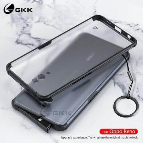 GKK Original Case For OPPO Reno Case 2 in 1 Slim Full Protection Translucent Back Matte PC Cover for OPPO Reno case Coque Funda