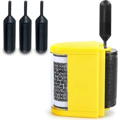 3pcs Refill Ink Black Ink For Identity Guard Theft Protection Roller Stamp