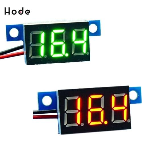 0.36 Inch 3.3-30V Mini Digital Voltmeter Voltage Tester Meter LED Screen Electronic Parts Accessories Digital Voltmeter