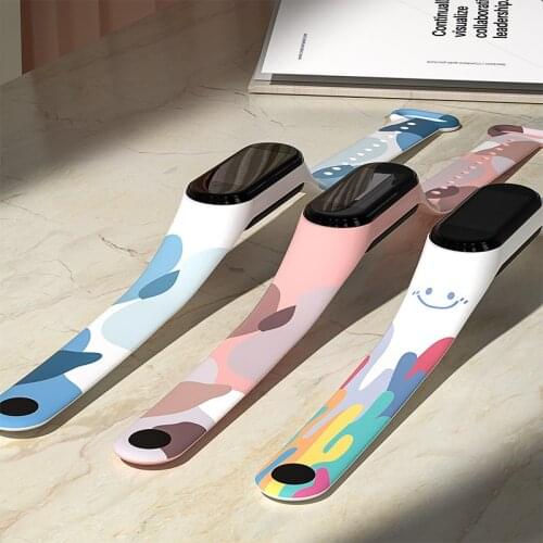 Morandi Color Silicone strap for Xiaomi Mi Band 5 6 4 3Nfc Wrist Strap for Amazfit Band 5 Watch Band mi Band 3 4 5 6 Wristband