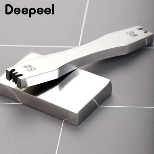 Deepeel 1set 3# 5# Steel Alloy Zipper Tooth Removal Tool Code Loading Zip Teeth Pliers DIY Manual Leather Tools Accessories