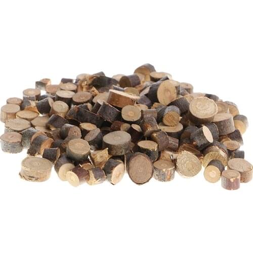 200pcs Wooden Log Slices Discs Round Unfinished Wood Decorative Rustic for DIY Crafts Wedding Party Supplies Home Decorations