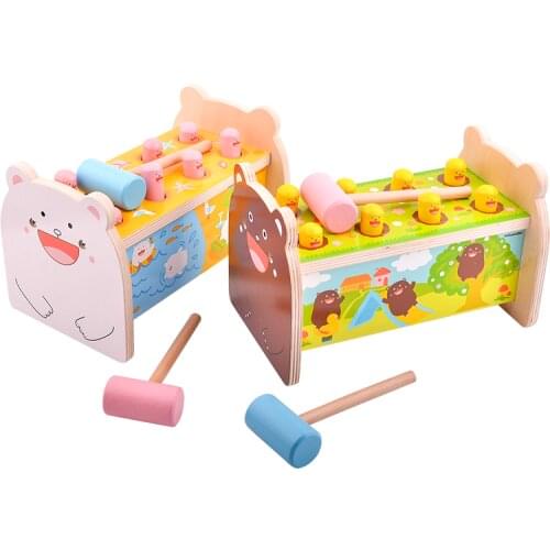 Toy woo Baby Toys Children Educational Wooden Whack-a-mole Baby Toys 1-8 Years Old Toys Boys Girls Unisex