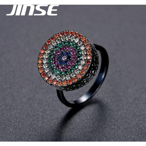 JINSE Rings With Cubic Zirkonia For Women