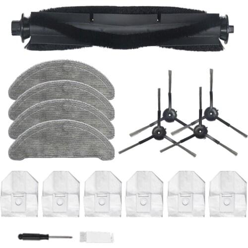 Main Brush Roll Brush Dust Bag for ROIDMI EVE Plus Vacuum Cleaner Parts Dust Bag Wipes Cleaner Sweeper Accessories