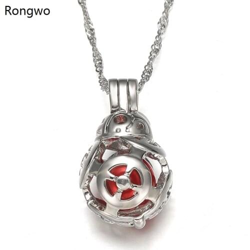 Trendy Fashion Classic Cage Detachable Pearl Pendant Necklace Stainless Steel High Quality Woman Jewelry Accessories Gift