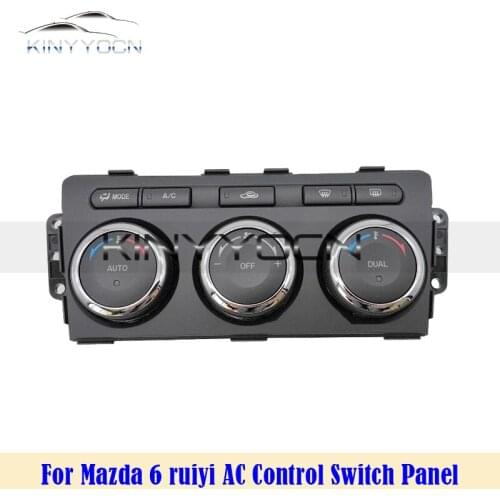 For Mazda 6 ruiyi Air Conditioner Control Switch Panel AC Warm Air Heater Knob Air-Condition