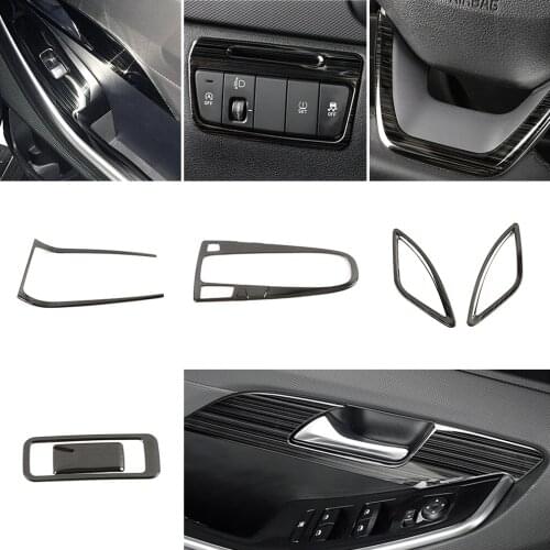 For Hyundai Creta IX25 2020 Window Lift Switch Headlight Steering Wheel Glovebox Button Door Handle Bowl Gear Shift Panel Trim