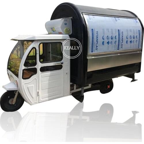 Popular mobile hot dog and sub sandwich electric cart tricycle with air conditioned for sale