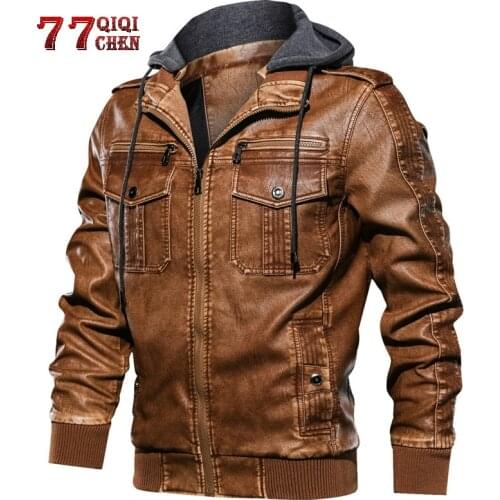 Luxury Men PU Military Leather Jacket New 2020 European size S-2XL Casual Army Fitness Leather Coats hombre Jaqueta de couro
