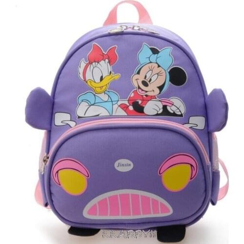Disney Micky Mouse Backpack Kids Cartoon Minnie Backpack School Bag Travel Bag For Girls Boys