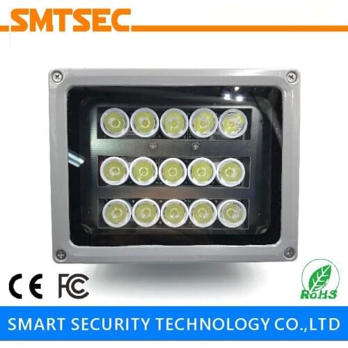 SI-15W 15PCS LED 70M Distance 15-90 Degrees Optional White Light Illuminator Light Lamp For CCTV Surveillance Camera System