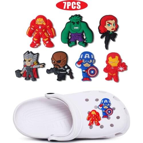 MIX STYLES 7PCS PVC shoe charms shoe accessories shoe buckle for wristbands croc kids favor Gift