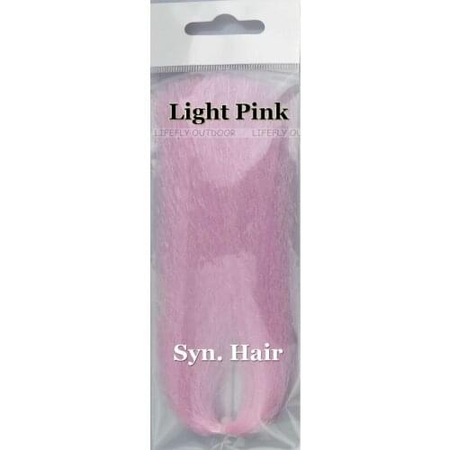 Light Pink Color, 10 Packs Synthetic Hair, Super Hair, Fly Tying, Jig, Lure Making