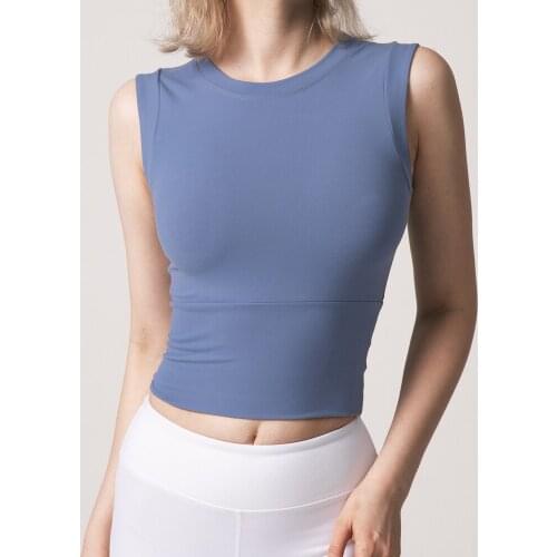 Yoga Top Sports Vest Womens Running Wear Fitness Wear Solid Color Sexy Tight Elastic Quick Dry Women Slim Gym Shorts Lady Sport