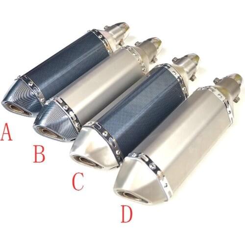 Universal Motorcycle Exhaust Modify Motocross Exhaust Muffler For FZ6 CBR250 CB600 MT07 ATV Dirt Pit Bike