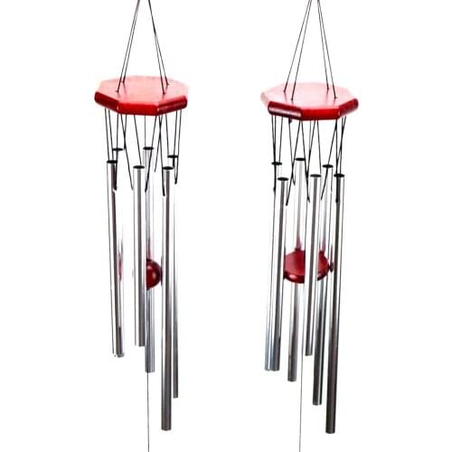 Outdoor Wind Chimes Yard Garden Tubes Bells Porch Balcony Home Decoration Hanging Ornament Redwood Wind Chimes