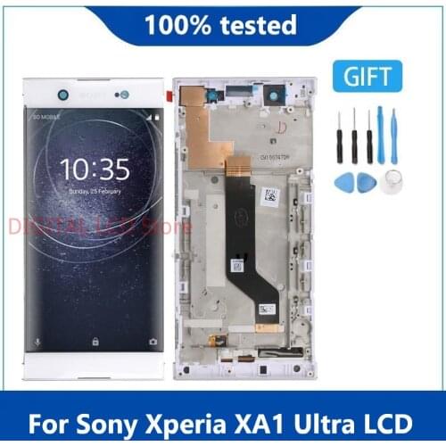 Original For Sony Xperia XA1 Ultra C7 G3221 G3212 G3223 G3226 Lcd Screen Display WIth Touch Glass Digitizer Assembly with frame