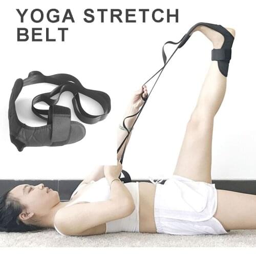 1PC Yoga Stretch Strap Multi-Grip Fitness Pilates Stretching Belt Rope For Pilate Gym Waist Leg Fitness Exercise Gym Equipments