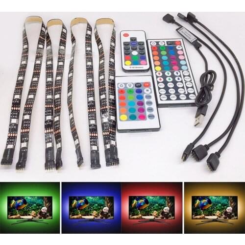 DC12V 1M 5M SMD 5050 RGB white Waterproof 300LED Flexible 3M Tape Strip Light