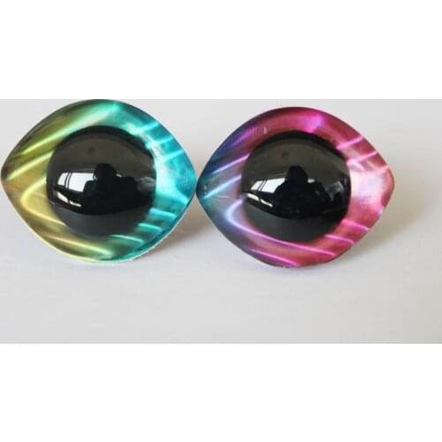 500PCS/LOT NEW 23x28mm 20x23mm oval shape clear 3D safety toy eyes +fabric+hard washer for diy doll finding
