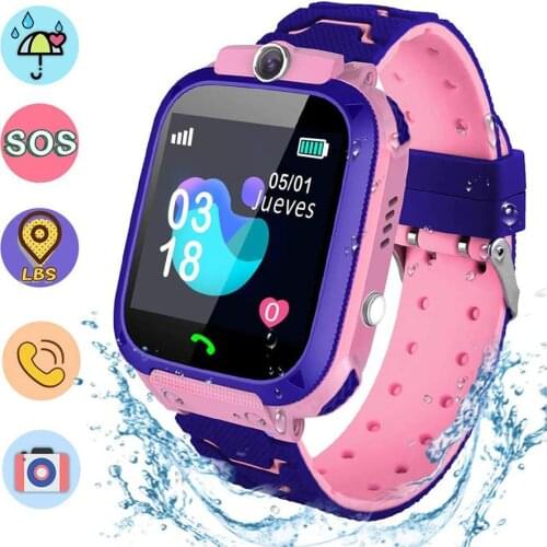 A28 Children Smart Watch Phone Waterproof LBS Smartwatch Kids SOS Anti-lost Positioning Call SIM Card Remote Locator Kids Watch