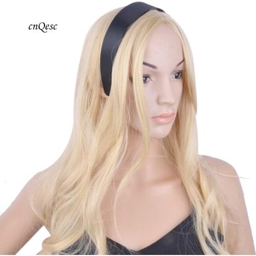Black 3.8cm satin headband hair band accessories,for fascinator hat,20pcs/lot