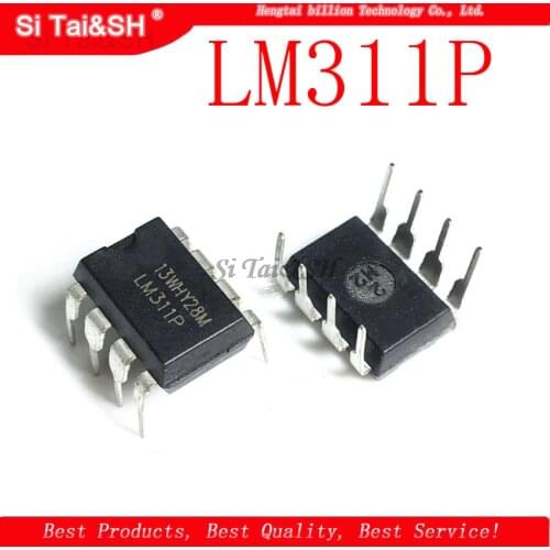 10PCS LM311P LM311 DIP8 DIP DIFFERENTIAL COMPARATORS WITH STROBES new original