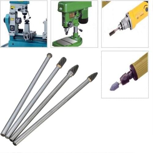 Efficient 6mm Shank Rotary Cutter File Tungsten Carbide Burrs Die Grinder Carving Bit Set For Drilling Machine Abrasive Tool Hot