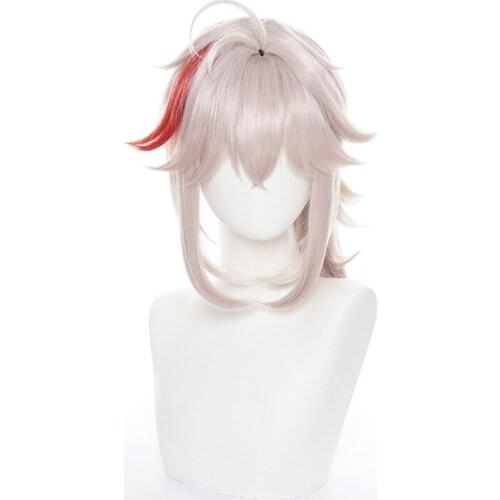 Game Genshin Impact Kaedehara Manyo Wig Set Original God Inazuma Castle Kiryu Manyo Reverse Warp Easy Style Highlight Tie Hair