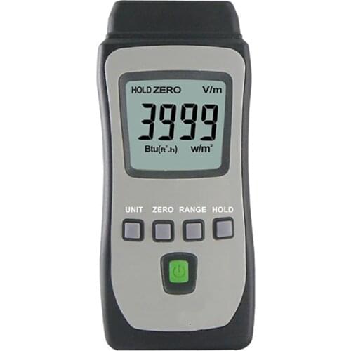 Hot Sale High Sensitive Portable Solar Radiation Power Meter Range 4000W/m2 634Btu/(ft2*h) High Precision Solar Power Tester