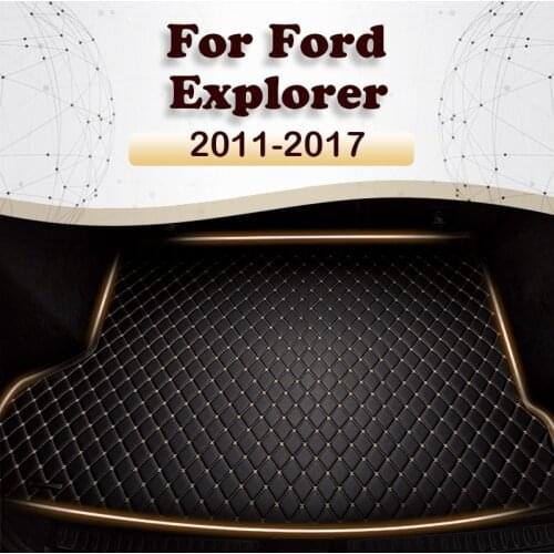 Car trunk mat for Ford Explorer 2011 2012 2013 2014 2015 2016 2017 cargo liner carpet interior accessories cover
