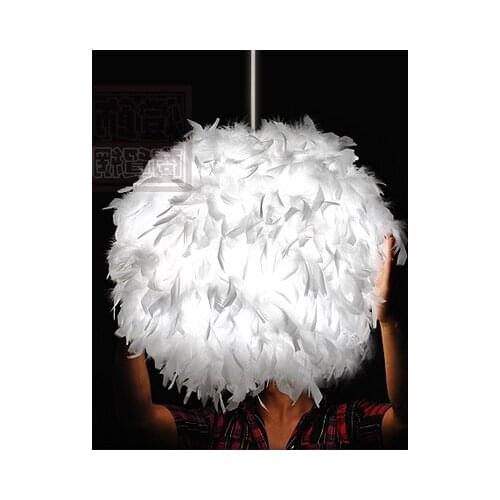New Arrival Modern Badminton Ball Feather Lamp Child Pendant Light D40cm lustre pendente