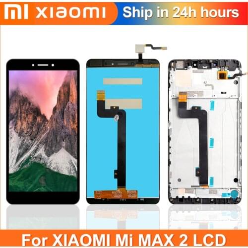 6.44'' Original LCD Display For XIAOMI Mi Max 2 LCD Touch Screen Digitizer Assembly with Frame Mimax No Dead Pixel