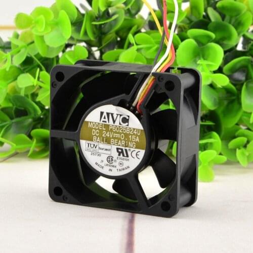 Heat dissipation Cooling fan for original FOR AVC P6025B24U 60256CM 24V 0.15A double ball printer