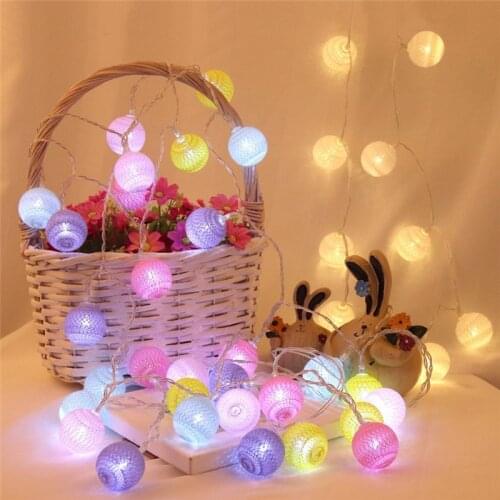 Christmas Lights Led Sepak Takraw Macaron Color Lights Room Decor Wedding Party Decoration Fairy Lights Navidad Power Battery