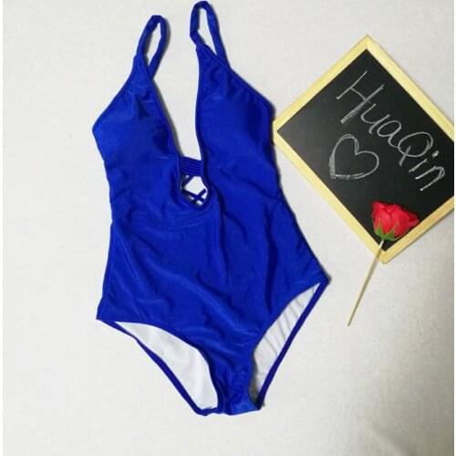 Sexy One Piece Swimsuit Women 2018 Hot Sale High Cut Swim Suit Woman Bandage Swimwear Bathers Monokini Swim Wear Bathing Suits